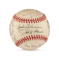 A 1944 Boston Braves Team Signed Autograph Baseball