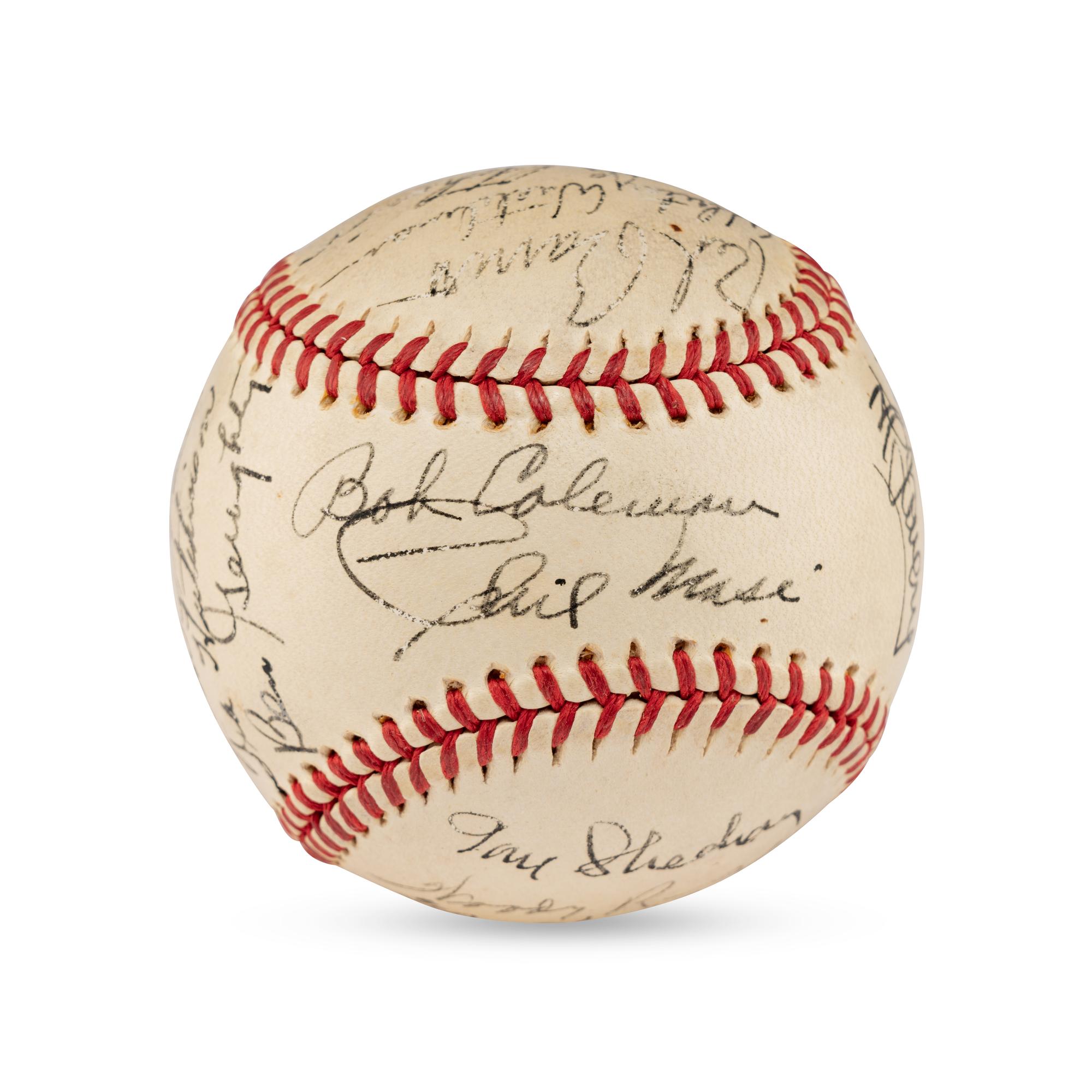 A 1944 Boston Braves Team Signed Autograph Baseball