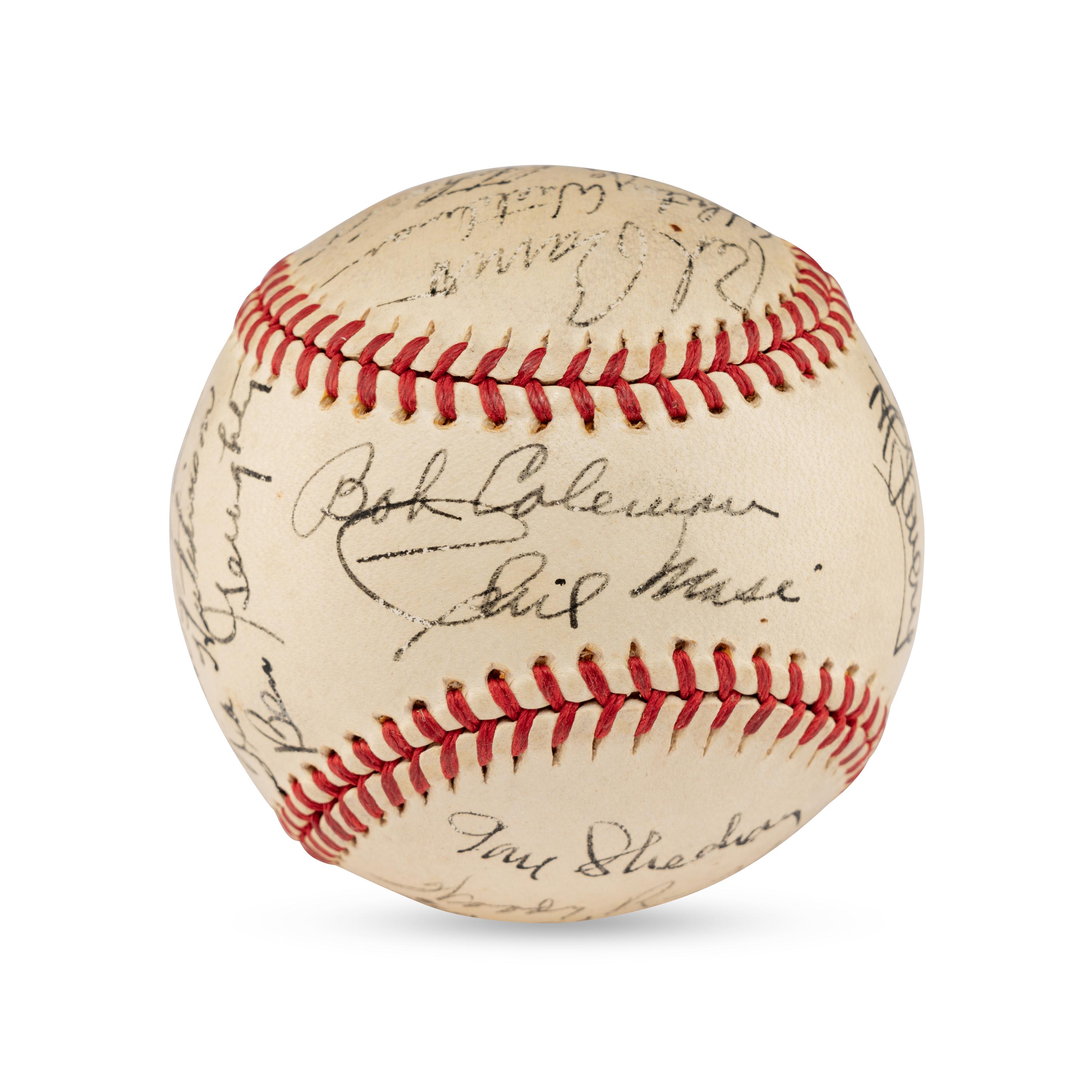 A 1944 Boston Braves Team Signed Autograph Baseball