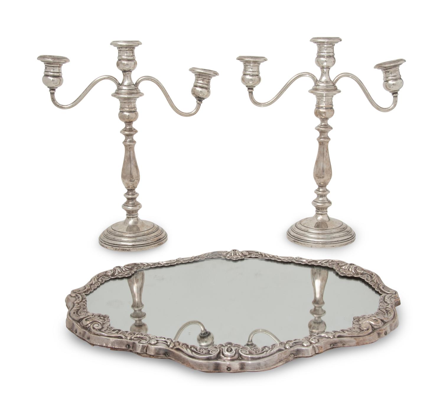 A Group of Three American Silver Table Articles