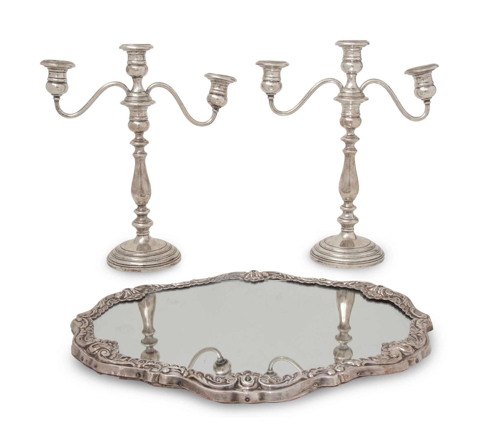 A Group of Three American Silver Table Articles