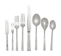 An American Arts & Crafts Silver Flatware Service