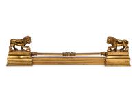 A Regency Style Gilt Bronze Fire Fender