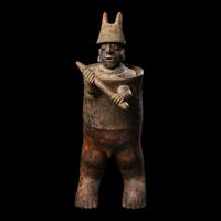 A Nayarit Terracotta Standing Warrior
