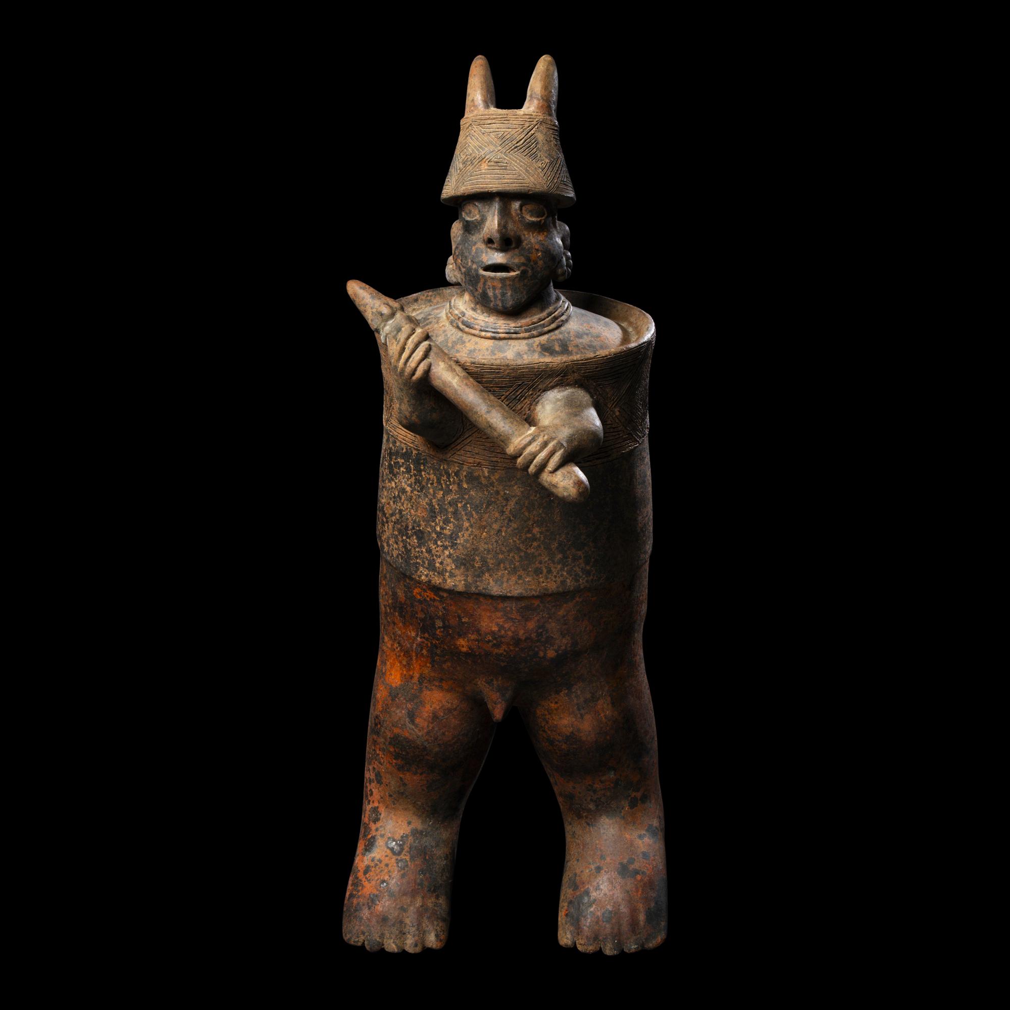 A Nayarit Terracotta Standing Warrior