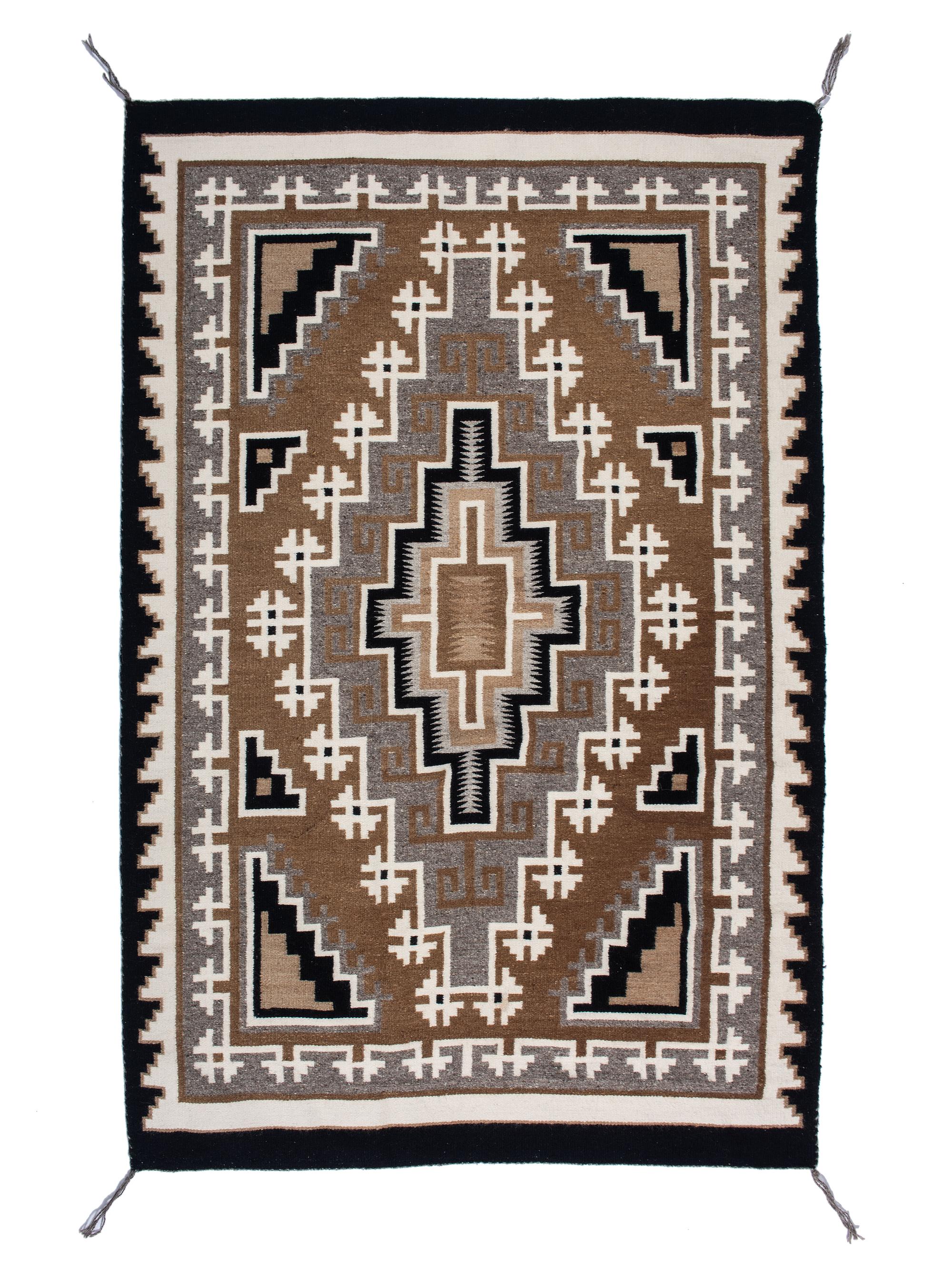 Navajo Two Grey Hills Weaving / Rug