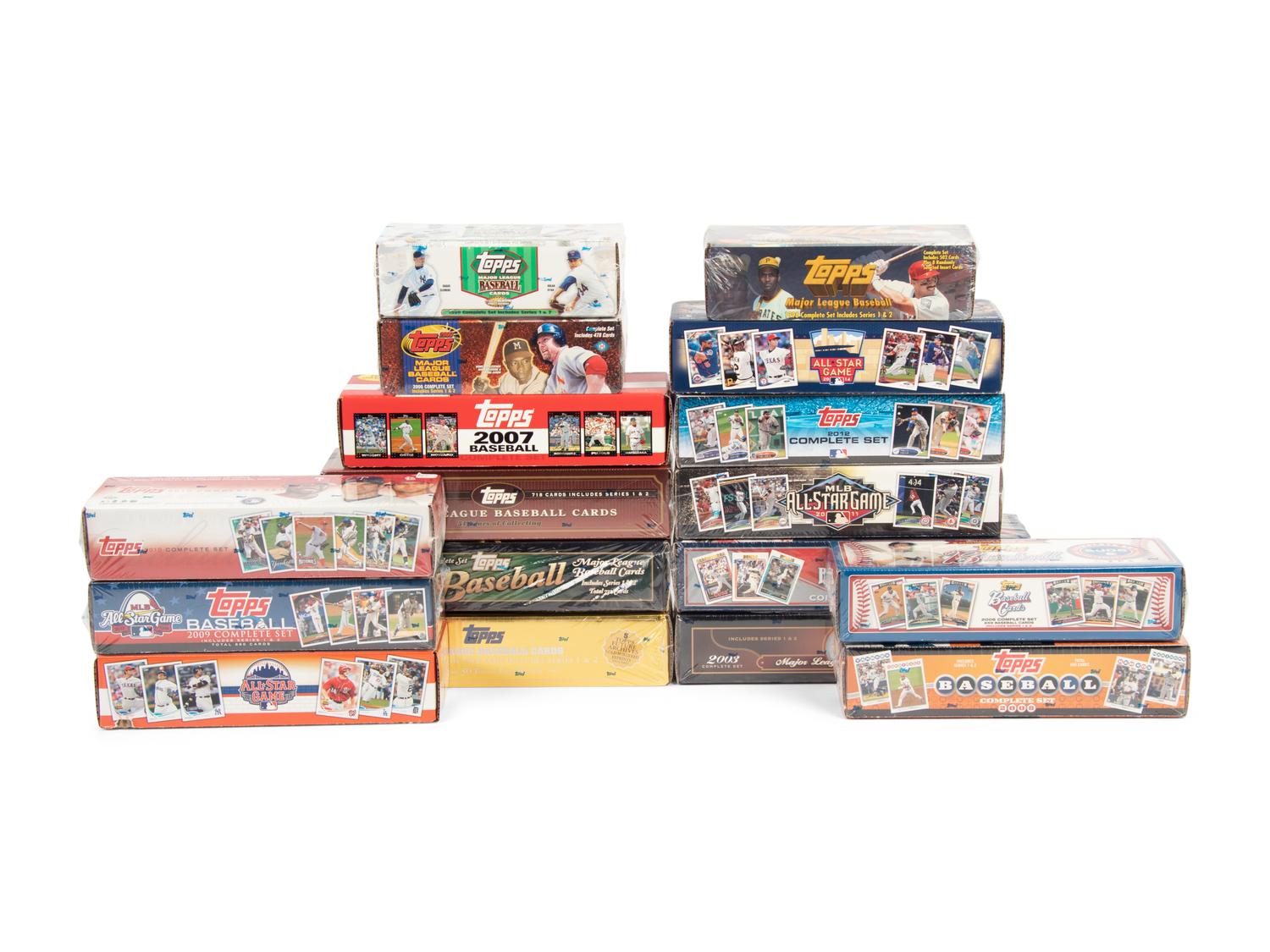 A Group of 1998-2014 Topps Baseball Card Complete Factory Sets