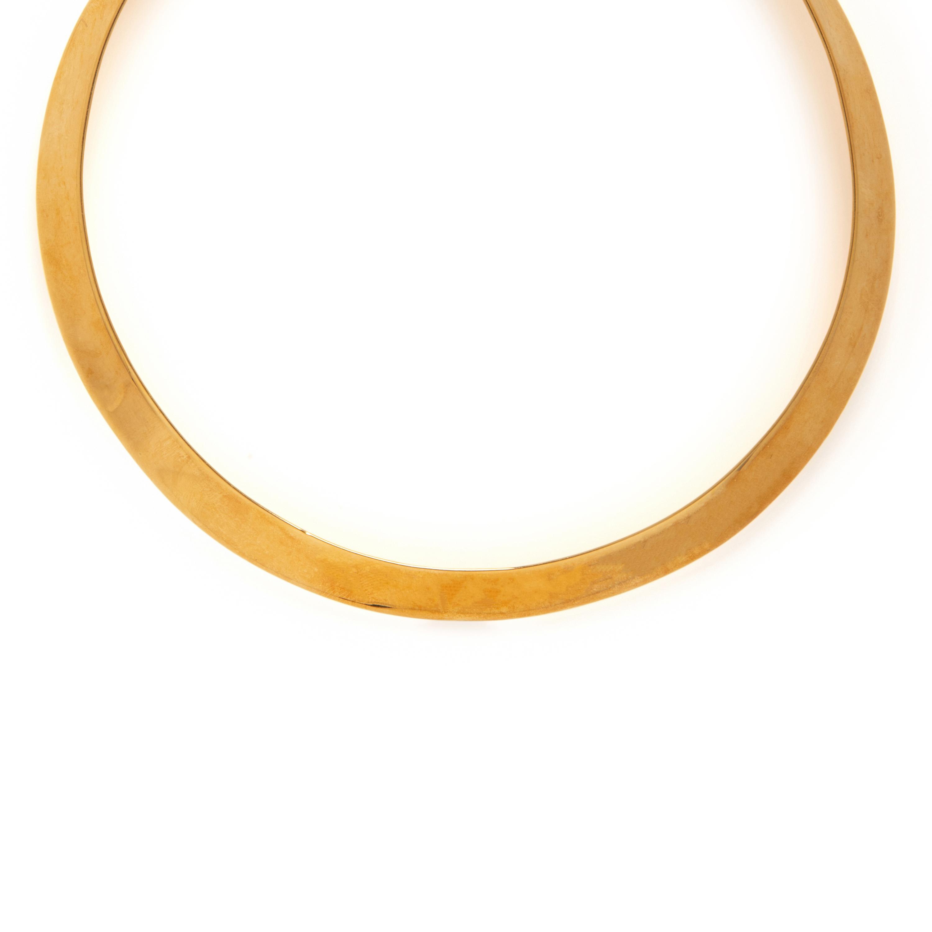 Yellow Gold Choker Necklace