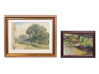 four watercolors, ,