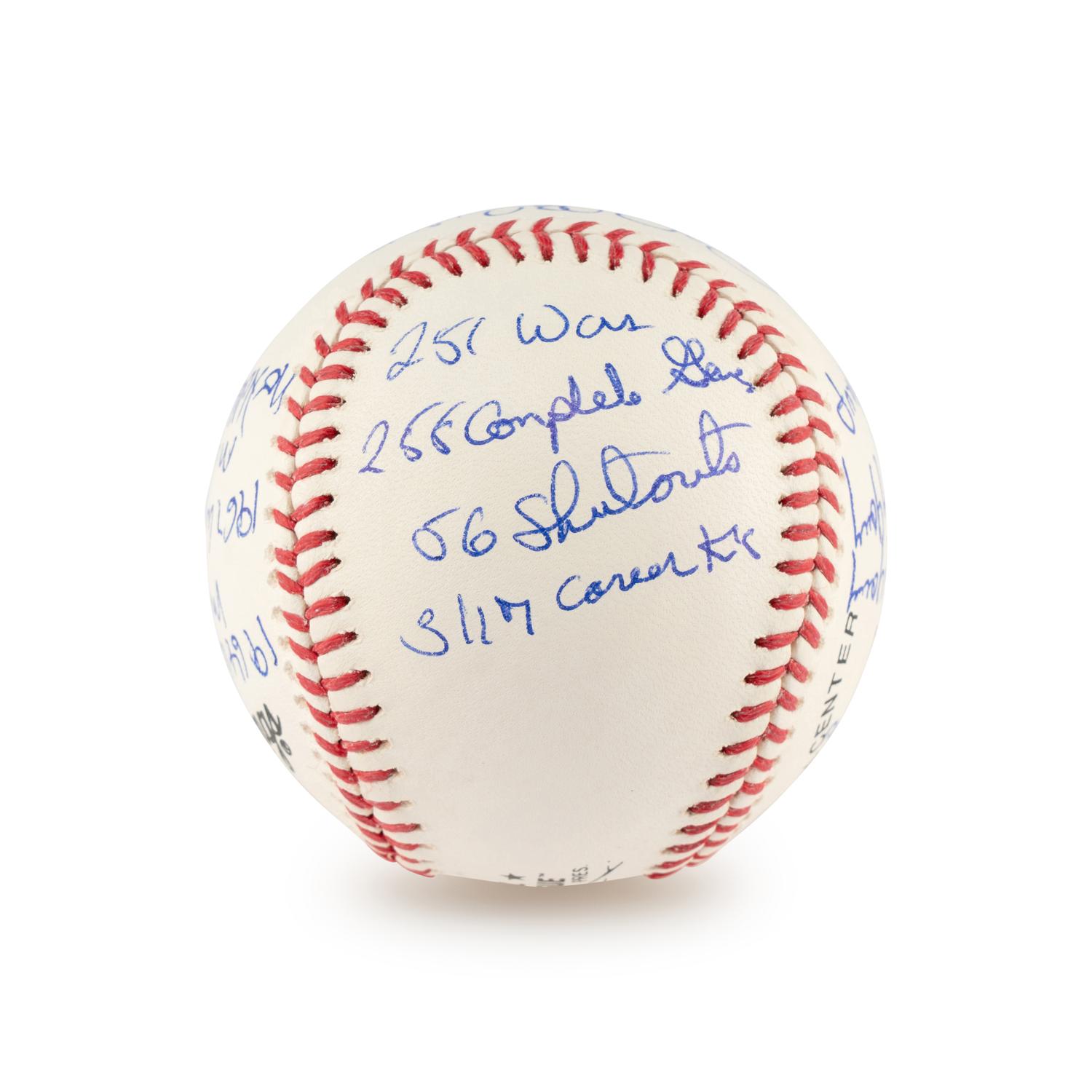 A Bob Gibson Multi Career Achievement/Stat Inscribed Signed Autograph Baseball