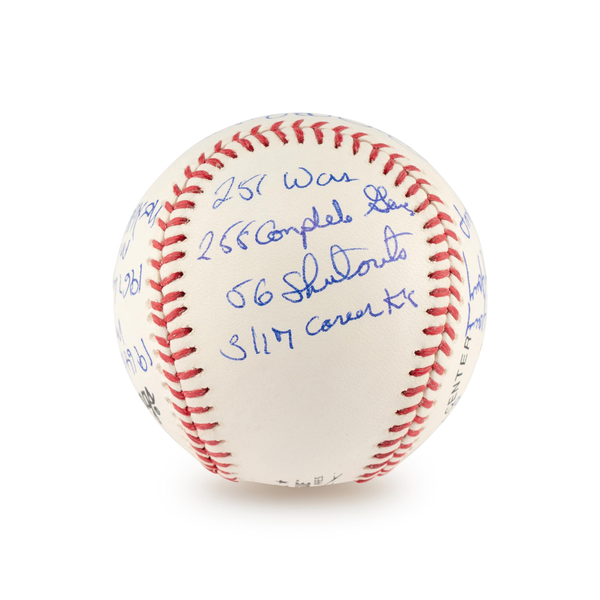 A Bob Gibson Multi Career Achievement/Stat Inscribed Signed Autograph Baseball