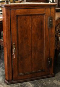 A French Provincial Hanging Corner Cupboard Height 36 x width 26 x depth 15 inches. — 19TH CENTURY