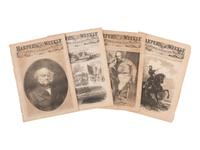 [CIVIL WAR]. Harper's Weekly . Bound volume for Oct. 1863-May 1864. [ With: ] 120+ issues.