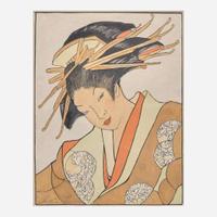 Bertha Boynton Lum 版畫一幅 (American b.1869-d.1954)