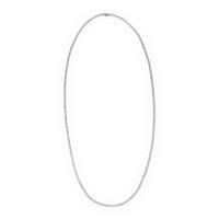 Diamond and White Gold Line Necklace