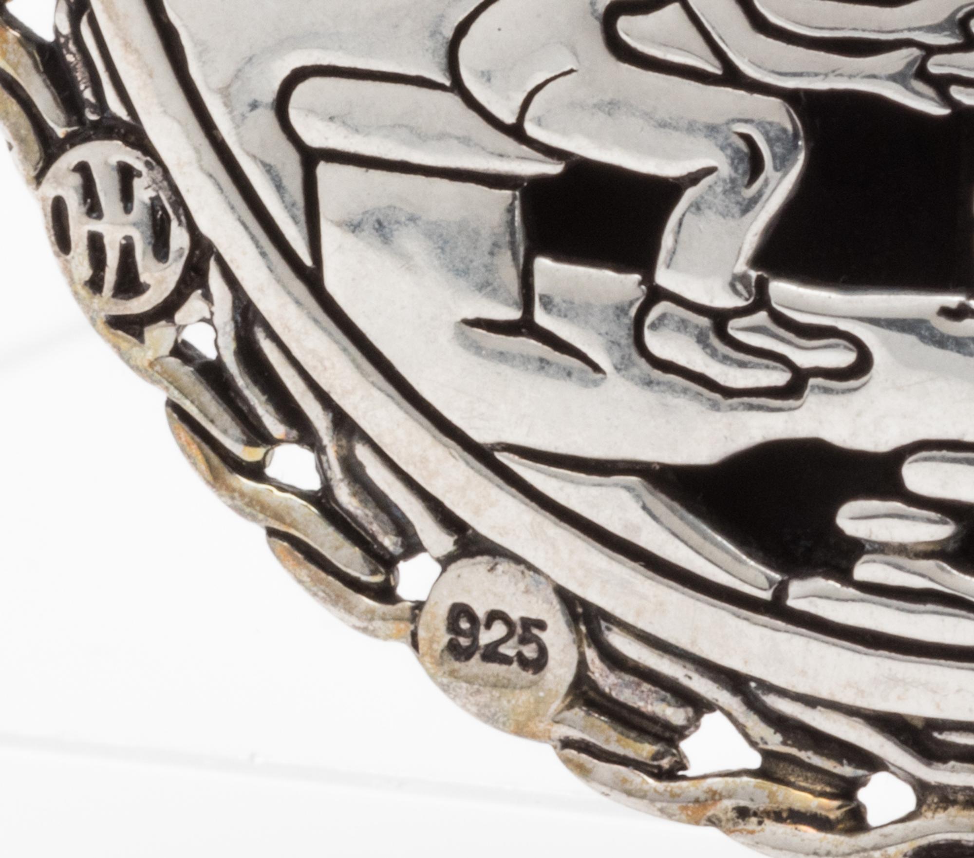 A Sterling Silver and 22 Karat Yellow Gold 'Palu' Enhancer/Pendant, John Hardy, 23.10 dwts.
