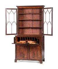 A George III Mahogany Secretary Bookcase