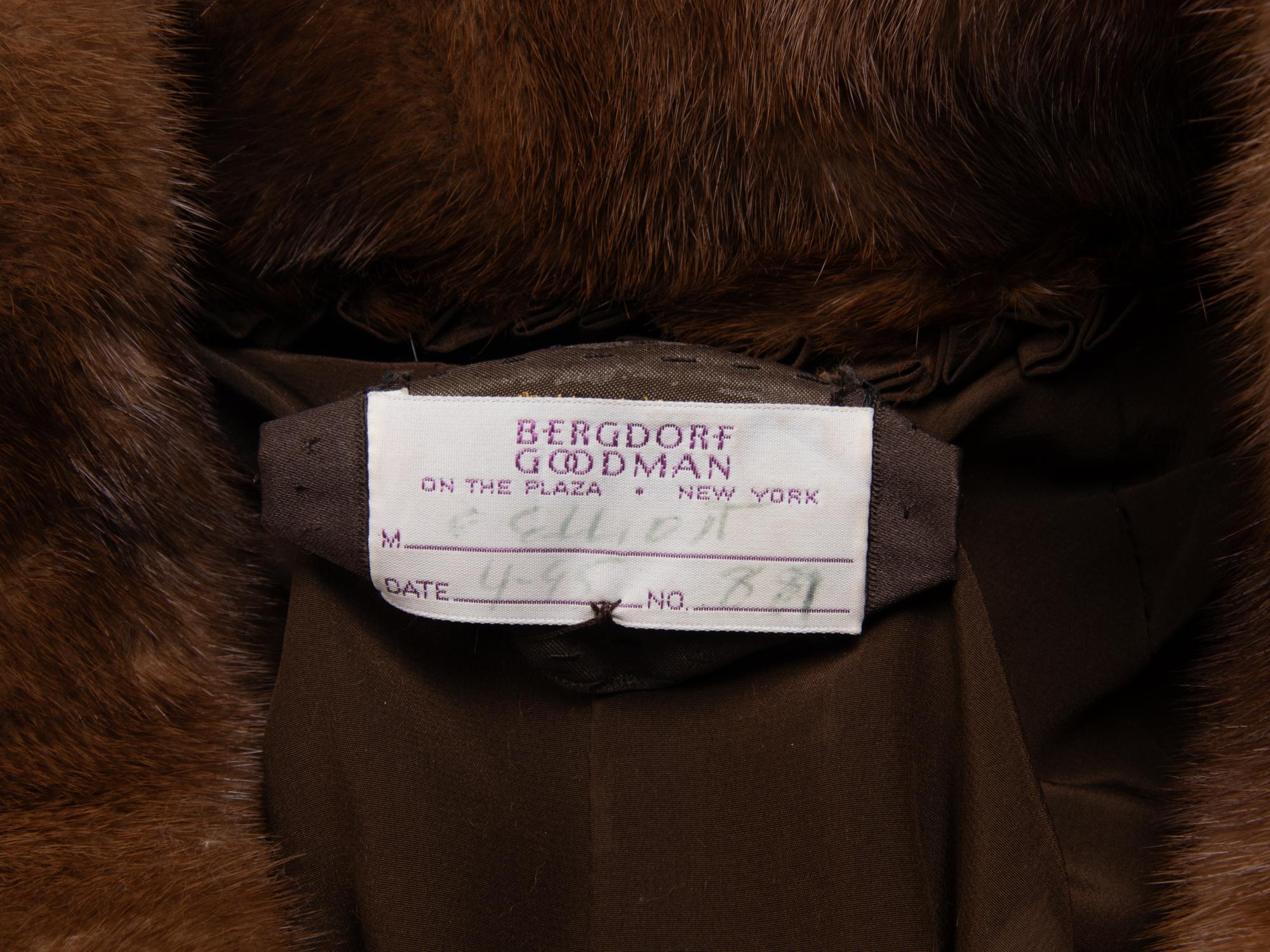 Bergdorf Goodman Scalloped Mink Coat