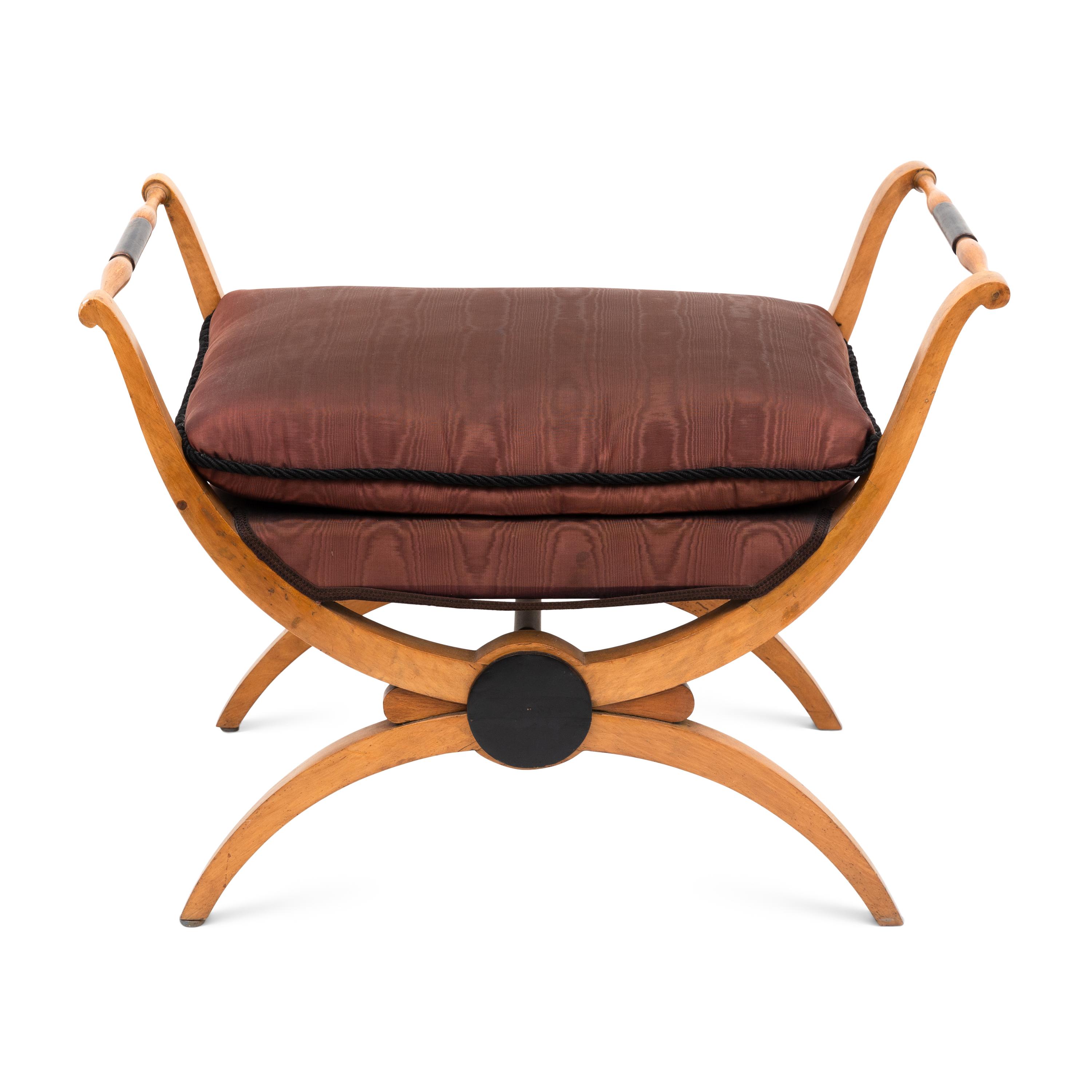 A Neoclassical Style Curule Bench