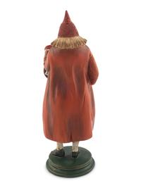 A Polychrome Resin Figural Clock