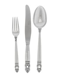 An American Silver Flatware Service