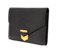 Hermès Midnight Brown Lizard Envelope Clutch, 1970s