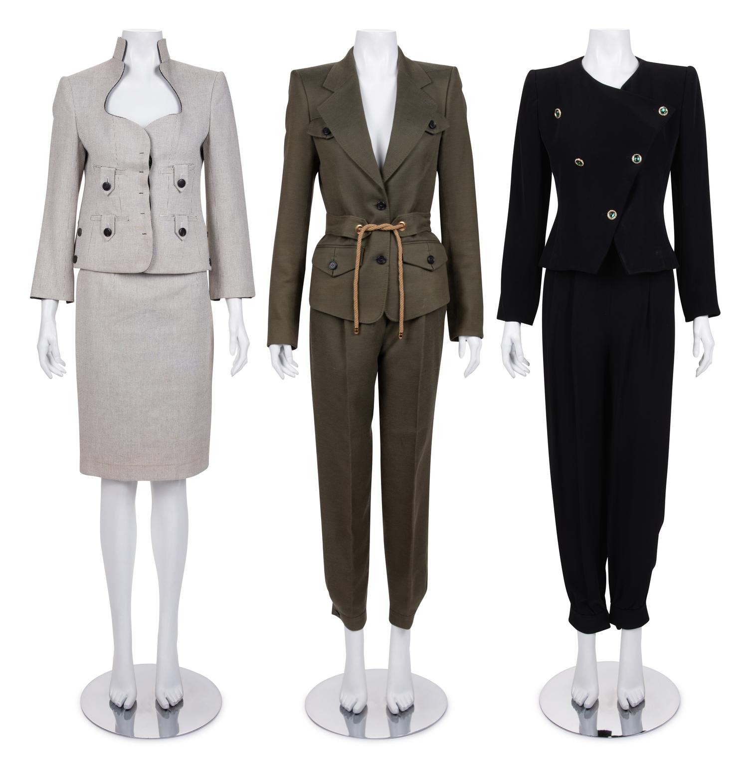 Three Yves Saint Laurent Rive Gauche Two-Piece Ensembles, 1990-2000s