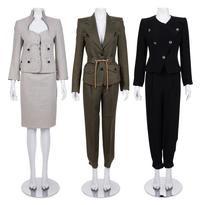 Three Yves Saint Laurent Rive Gauche Two-Piece Ensembles, 1990-2000s