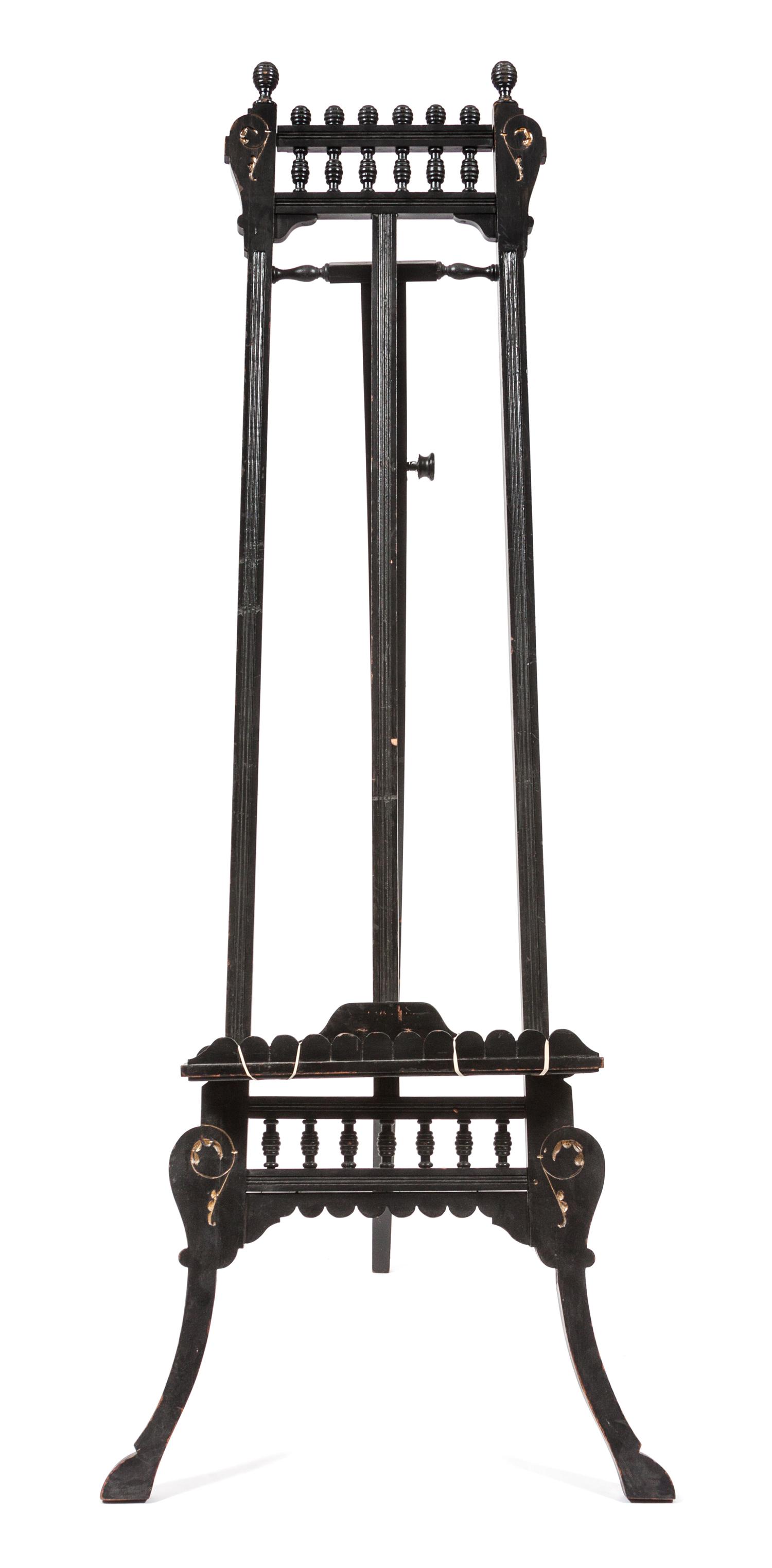 A Victorian Walnut Easel Height 61 inches. — LATE 19TH CENTURY