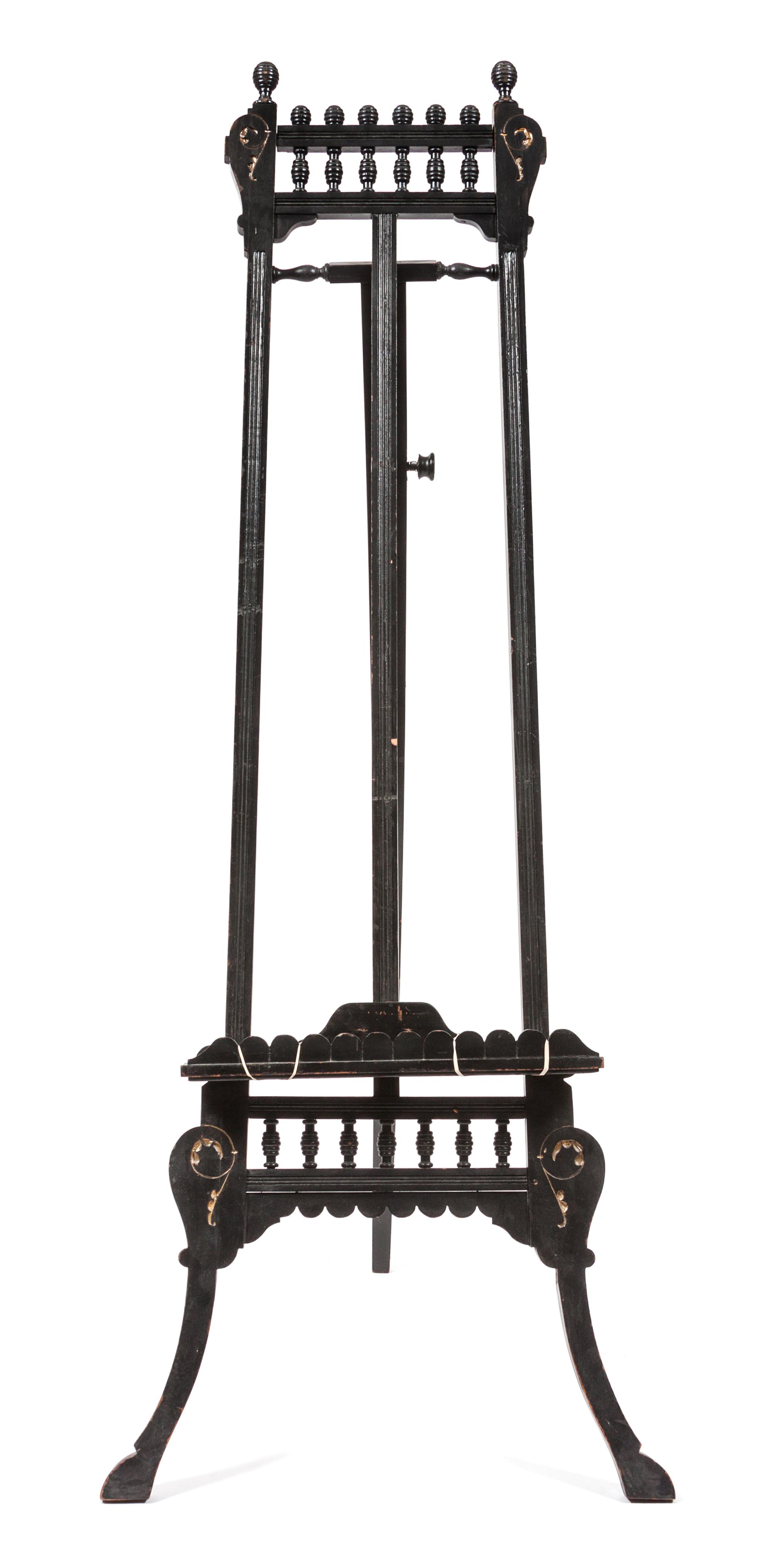 A Victorian Walnut Easel Height 61 inches. — LATE 19TH CENTURY