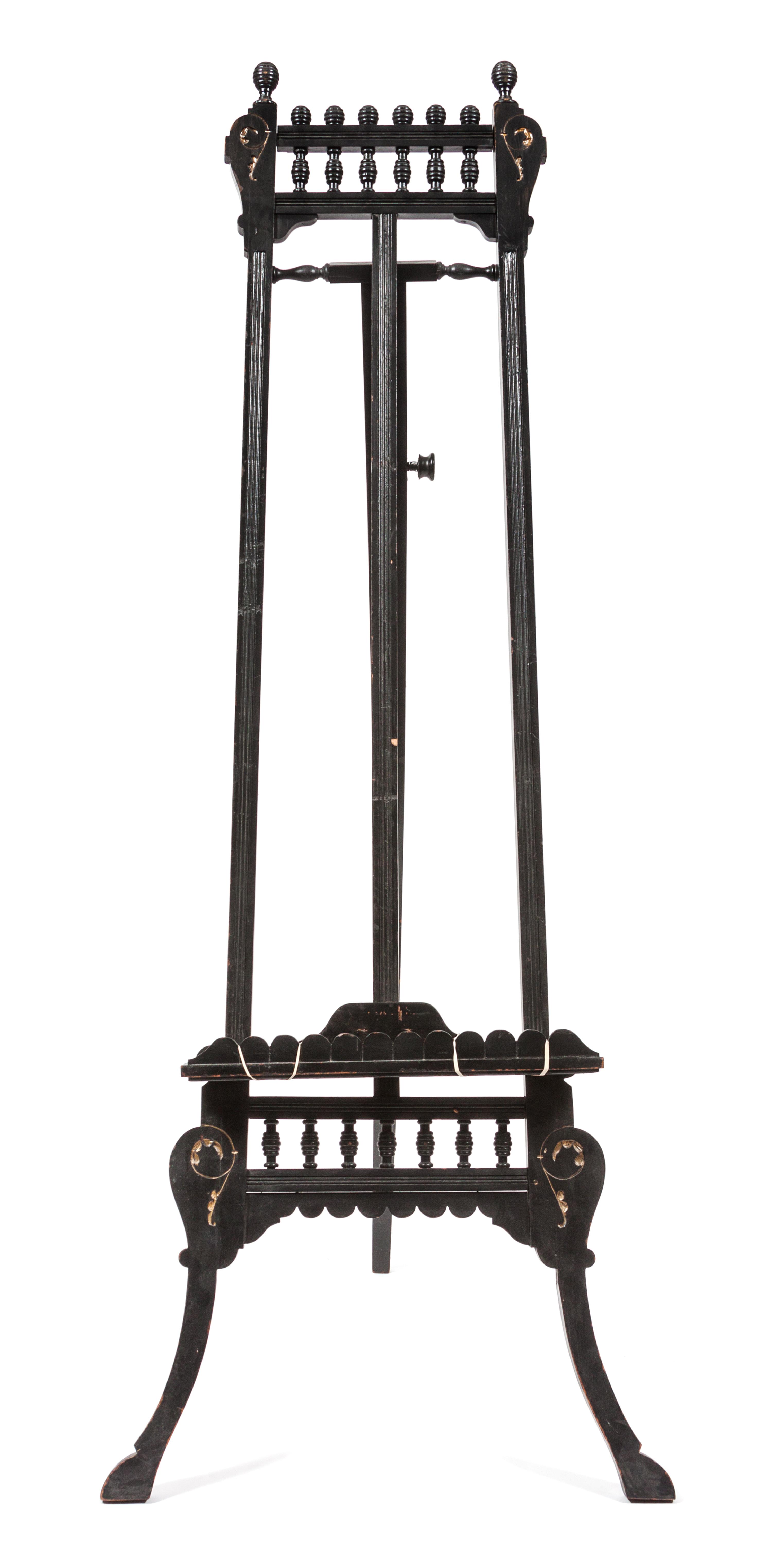 A Victorian Walnut Easel Height 61 inches. — LATE 19TH CENTURY