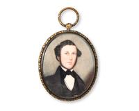Hubbard Latham Fordham (1794-1872), A Portrait Miniature Of William Huntting Cooper (1816-1894) Of Sag Harbor