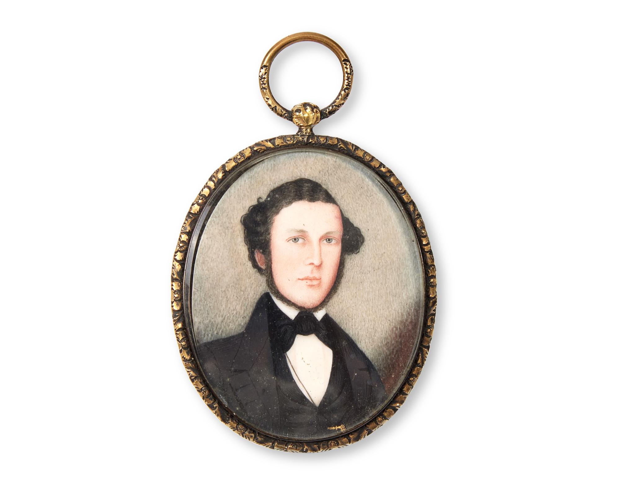 Hubbard Latham Fordham (1794-1872), A Portrait Miniature Of William Huntting Cooper (1816-1894) Of Sag Harbor