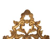 A Pair of Italian Baroque Style Giltwood Parclose Mirrors