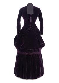 Two-Piece Silk Velvet Dress, 1880s
