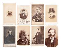 [EARLY PHOTOGRAPHY]. 71 CDVs of prominent authors, scholars, businessmen, & artists.