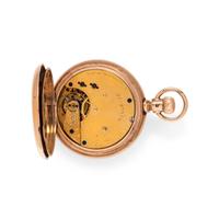 AMERICAN WATCH CO., 14K PINK GOLD HUNTER CASE POCKET WATCH