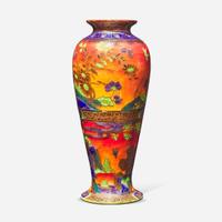 A Wedgwood Fairyland Lustre Flame Daventry Vase UK, circa 1925