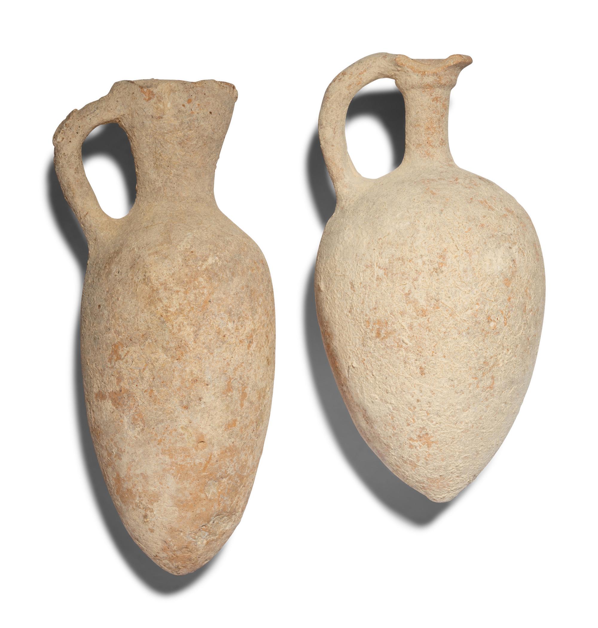 Two Holy Land Pottery Vessels