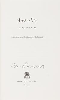 [Literature] Sebald, W.G. Group of 7 Titles