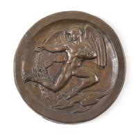 An American Bronze Roundel Diameter 7 inches. — WALKER HANCOCK (1901-1988)