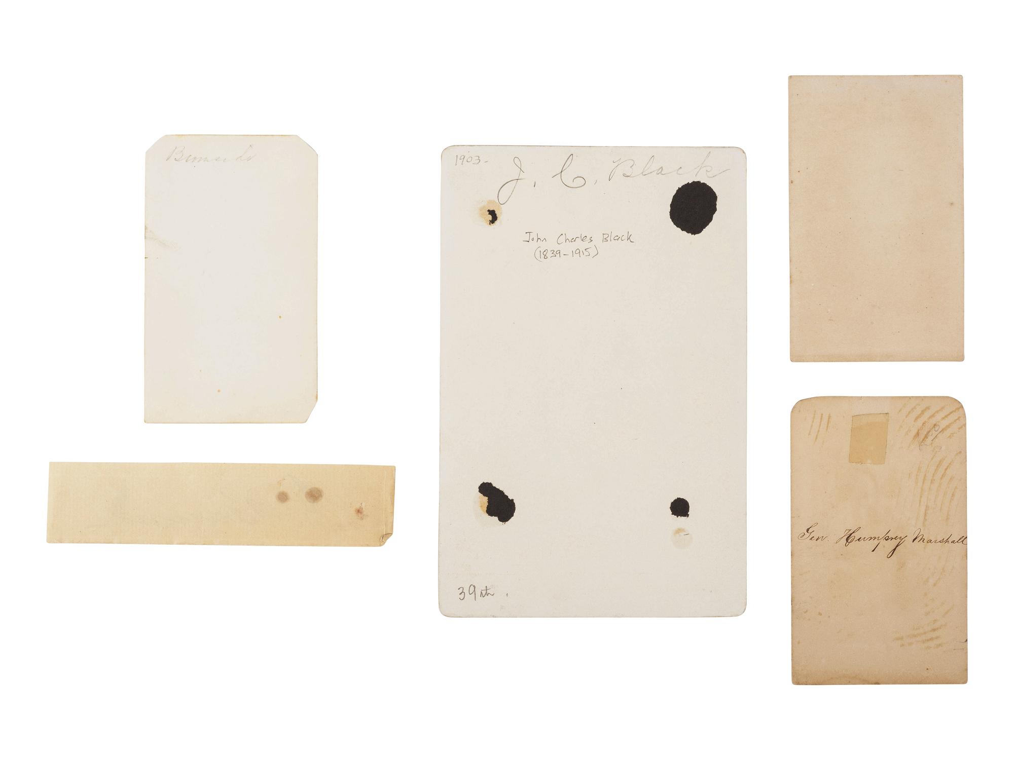[CIVIL WAR]. Autographs and images of Union commanders, including: