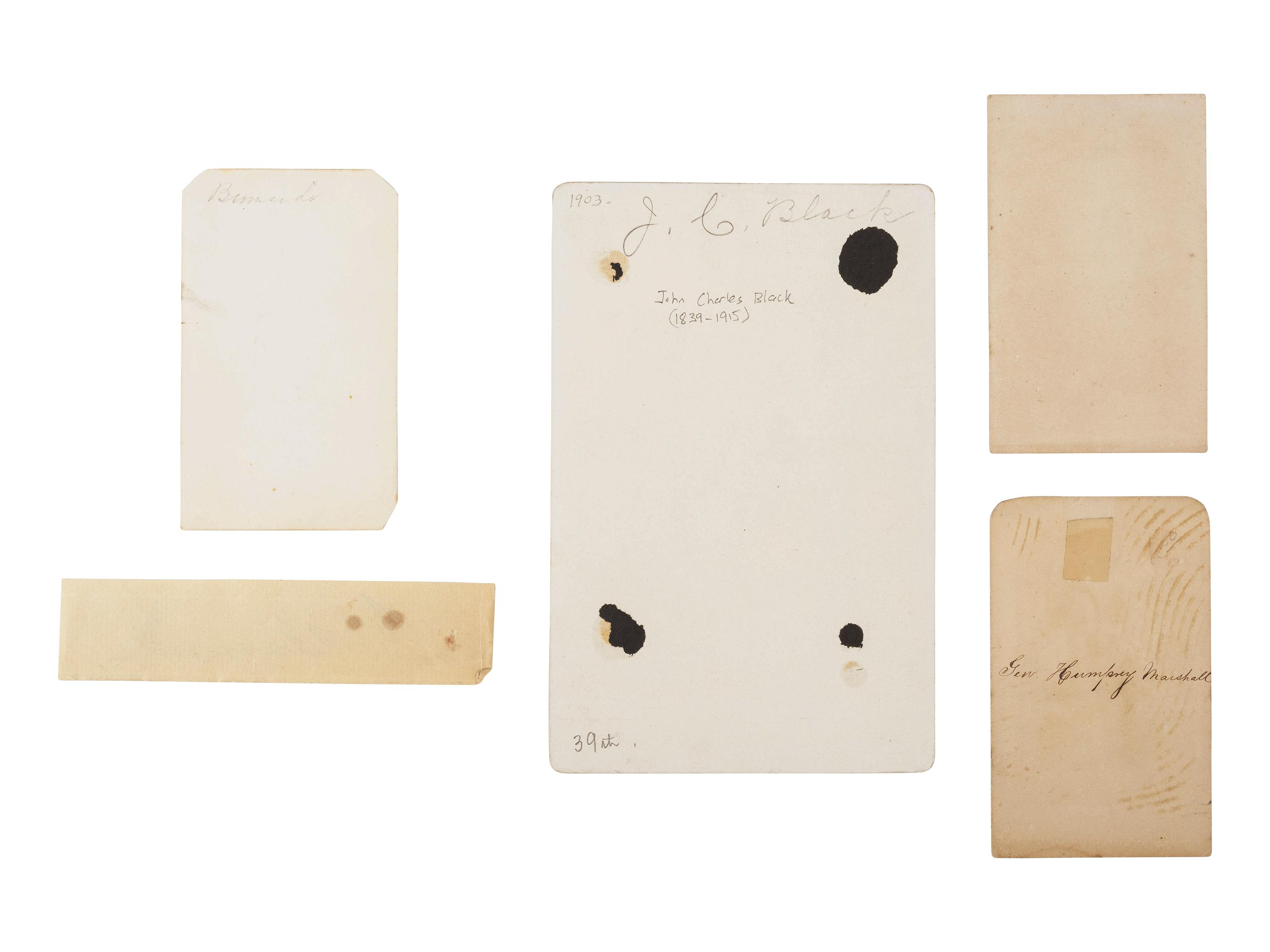 [CIVIL WAR]. Autographs and images of Union commanders, including:
