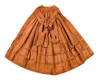 Two Silk Taffeta Day Dresses, 1870s