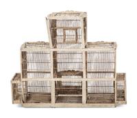 Four Architectural Bird Cages
