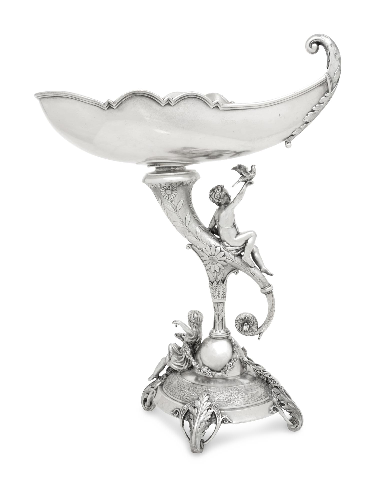 A Reed and Barton Figural Silver-Plate Centerpiece