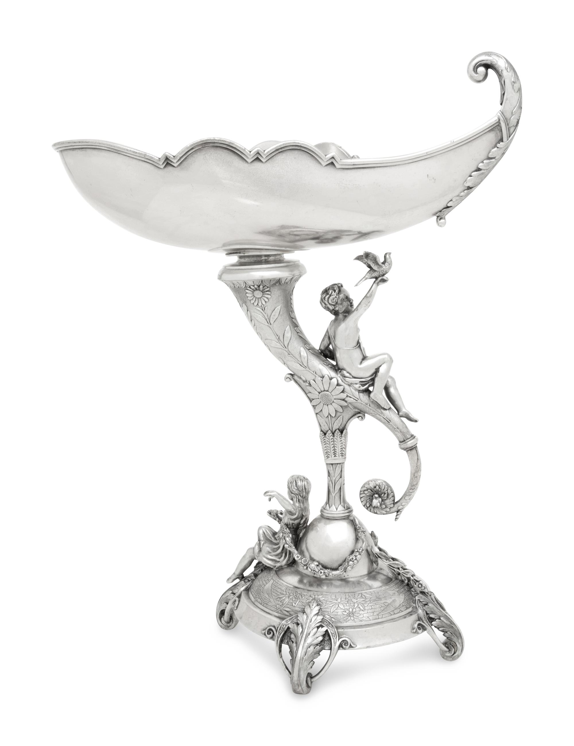 A Reed and Barton Figural Silver-Plate Centerpiece
