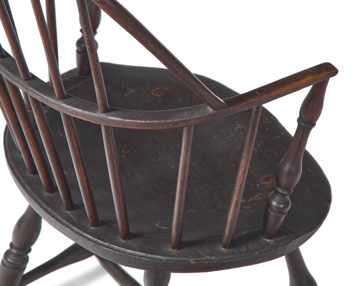 A Painted Sack-back Windsor Armchair