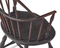 A Painted Sack-back Windsor Armchair