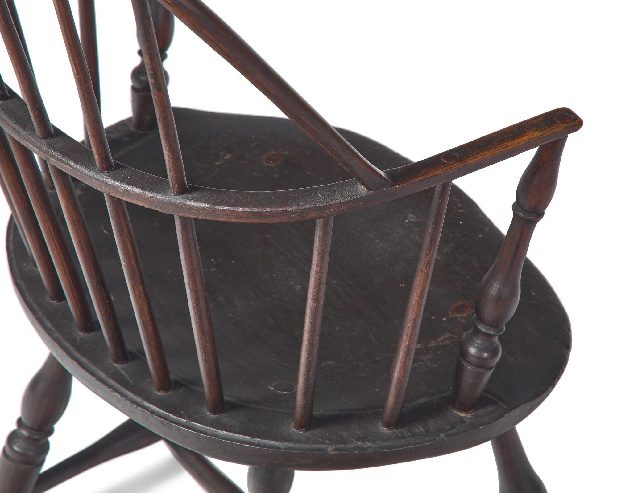 A Painted Sack-back Windsor Armchair